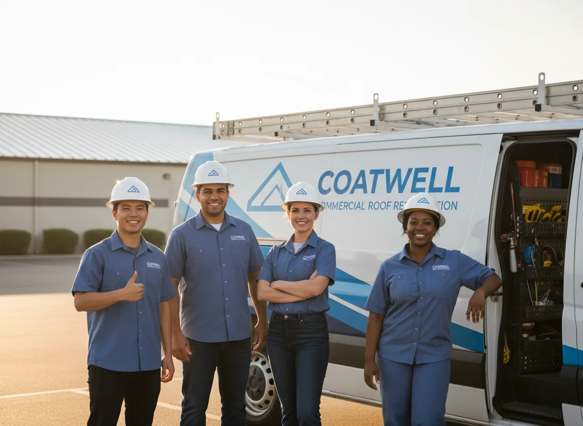Commercial roof coating company in Cool, CA